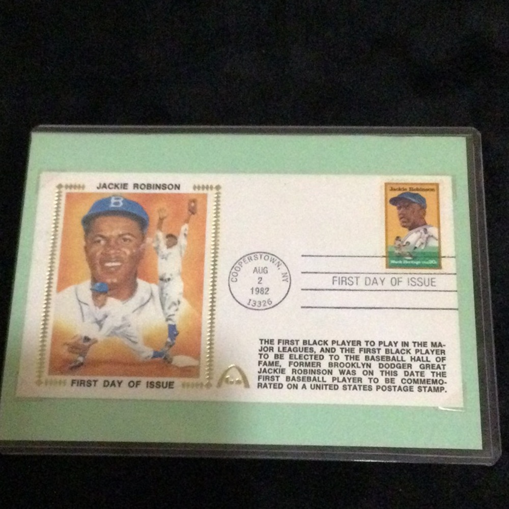 Jackie Robinson Commemorative Stamp Plaque